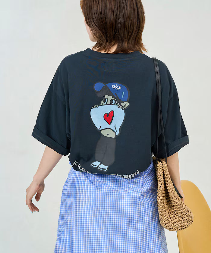 [Sales start on May 22 at 12:00] kaoyorinakami × FREAK'S STORE/ Kaoyorinakami exclusive Heso Dashi Boy Tee