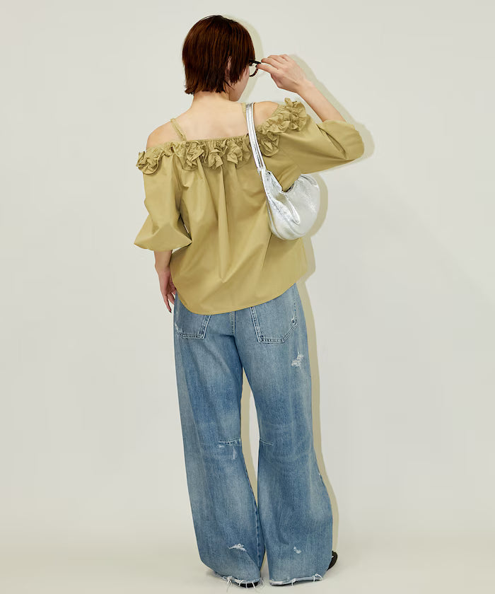 Frill Off-Shoulder Blouse Limited Edition