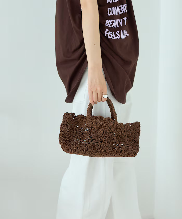 Raffia Boston Bag / Basket Bag