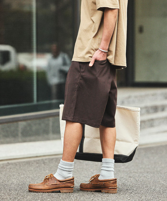 [New Color Added] Quick-Drying Material Relaxed Fit Easy Short Pants Linen-like Home Care