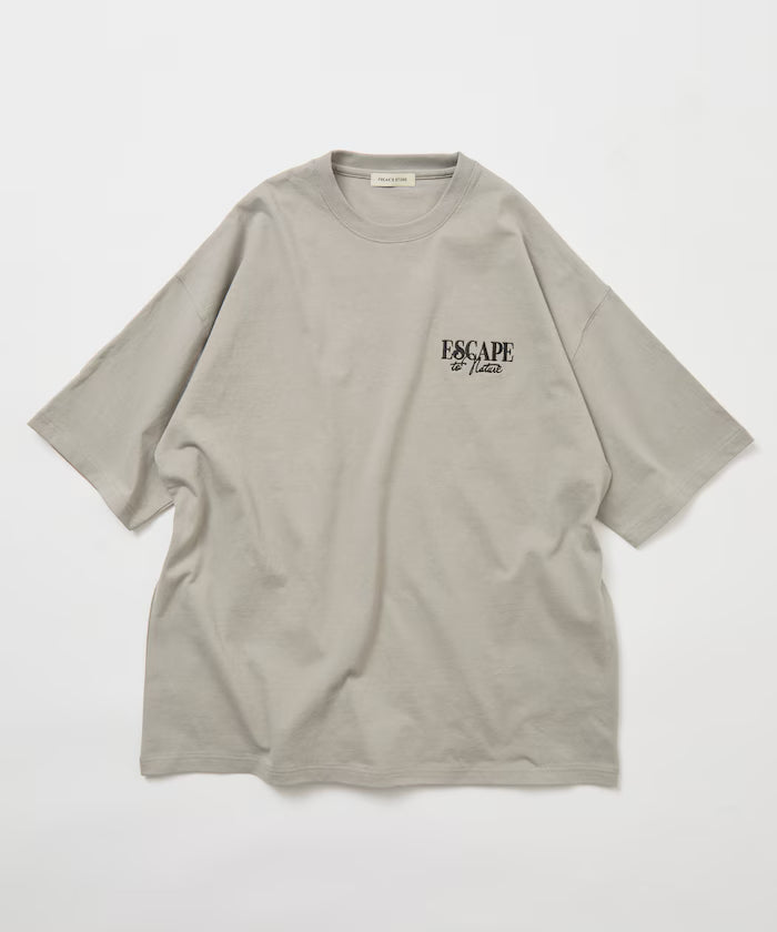 Limited Edition Relaxed Fit Back Print Crew Neck T-Shirt FOREST BATHING MAN TEE