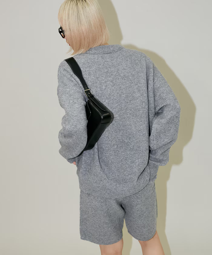 Knit Top Short Pants Set Up Limited Edition