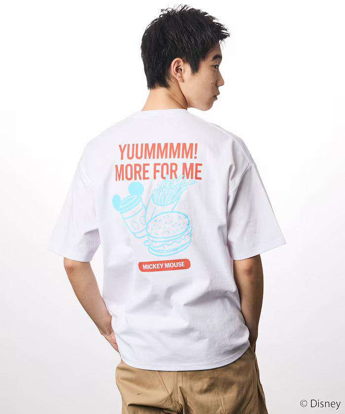 DISNEY/Mickey Mouse/Exclusive Crew Neck Printed Sweatshirt/FOOD 【Limited Release】