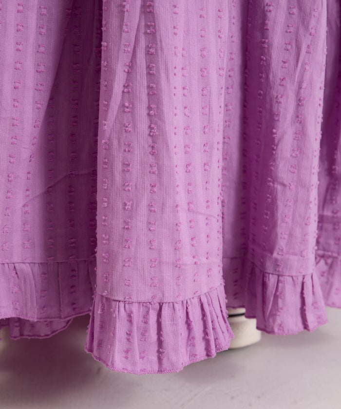 India Dobbie Tiered Frill Camisole Dress