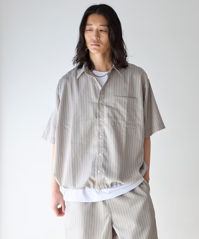 Spindle Stripe Short Sleeve Shirt / Compatible with Setup