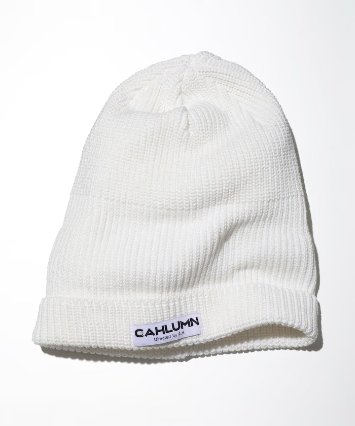 Cotton Linen Roll Knit Cap