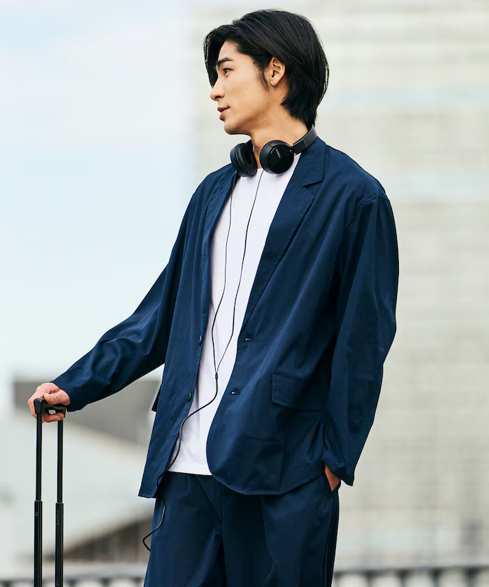 AiRide/Air Ride Relax Fit Packable Travel Set Up/Tailored Jacket/Wide Tapered Pants/Quick Dry/UV Cut 【Limited Edition】