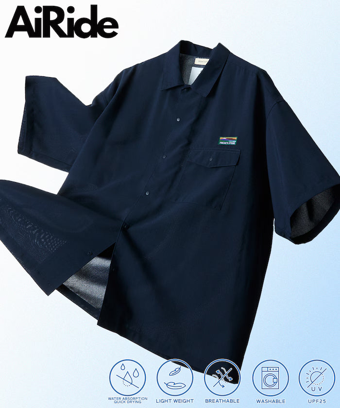 AiRide/Air Ride Relax Fit Short Sleeve Pocket Shirt/Dry Fast/UV Cut 【Limited Release】 - Navy