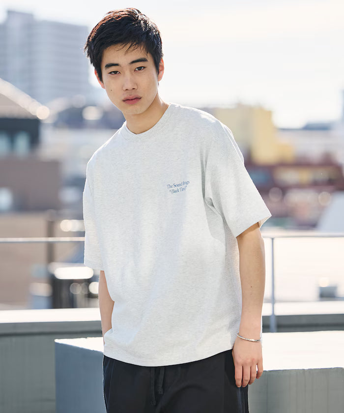 Big Silhouette Back Print Crew Neck T-Shirt / The Sound Brings 【Limited Edition】
