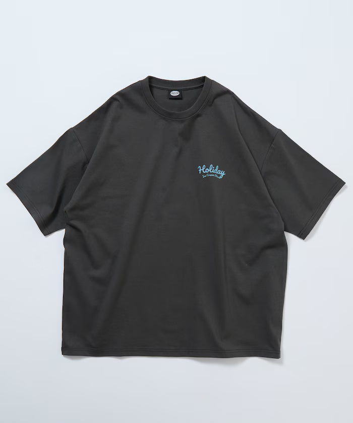 HOLIDAY ICECREAM×FREAK'S STORE Collaboration Big Silhouette Back Print Crew Neck T-Shirt [Limited Edition]