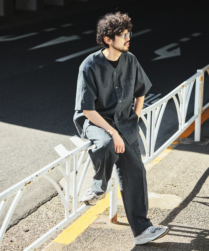 LINEN COTTON EASY SLACKS [Compatible with Setup]