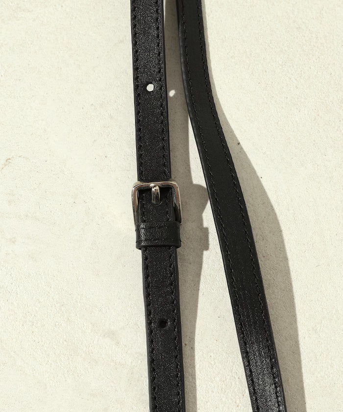 Leather 3WAY Kinchaku Bag / Cowhide / Water-resistant Leather