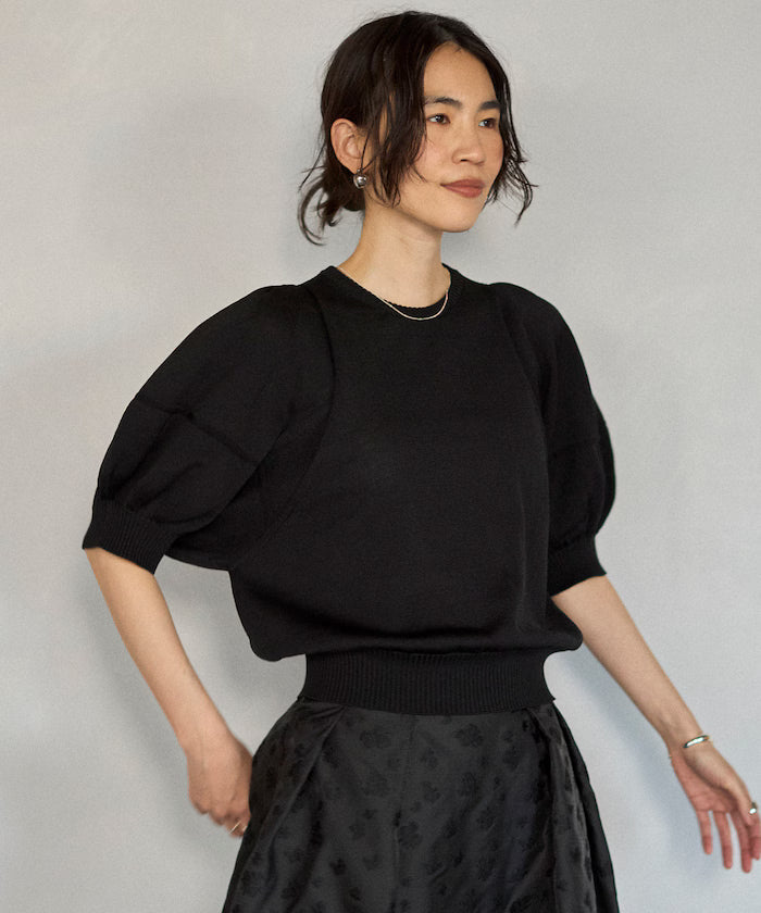 [March 11th 12:00 Release] Japan-Made Whole Garment Puff Sleeve Top