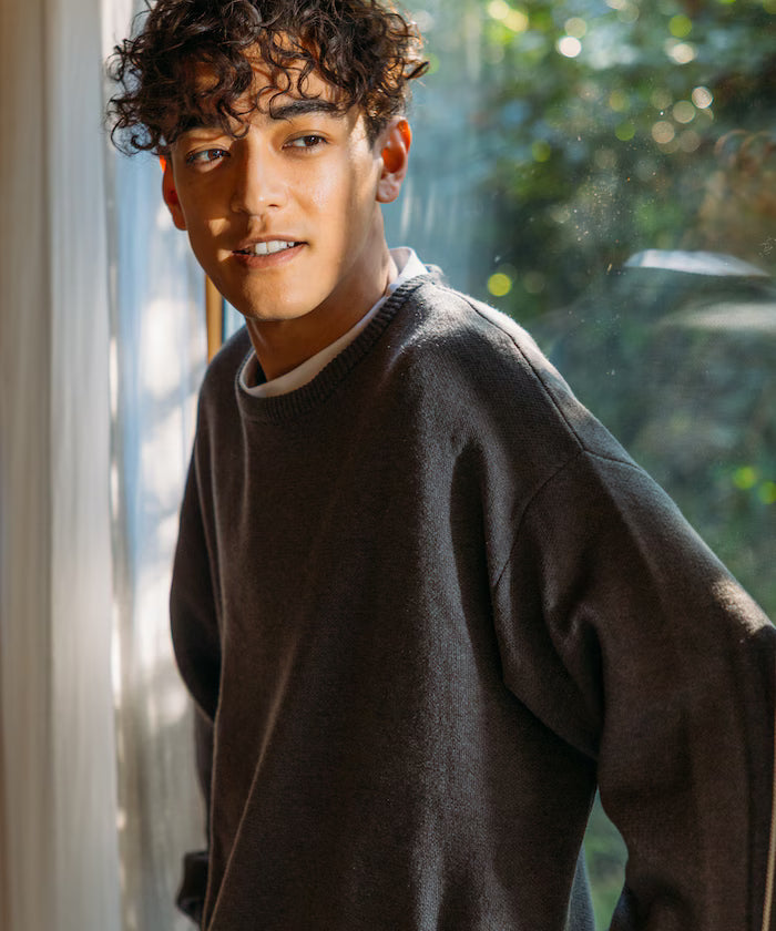 Milan Rib Spindle Crew Knit / Easy Care