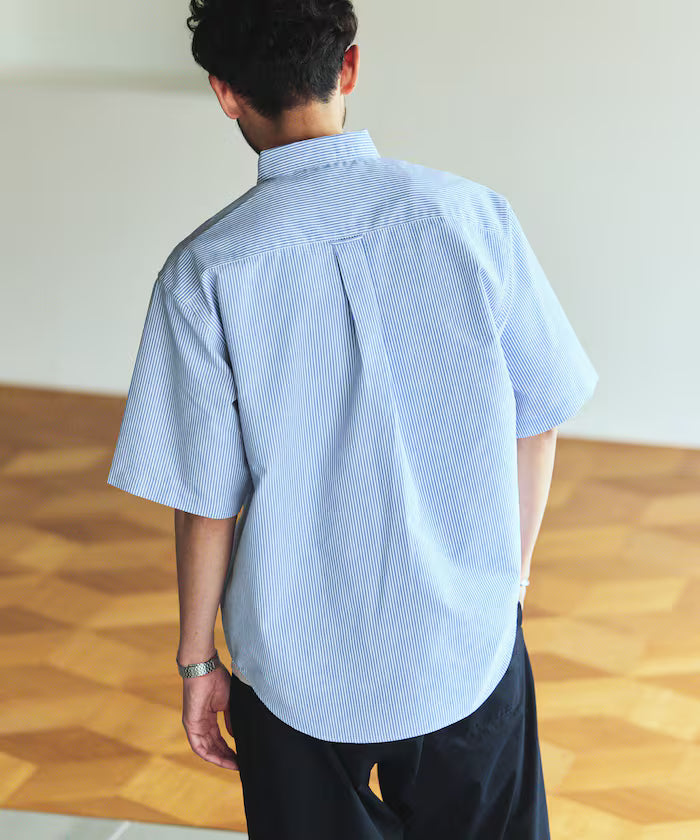 AIRDRY HIGH TECHYARN high-performance material oxford button-down shirt short sleeve moisture-wicking quick-dry