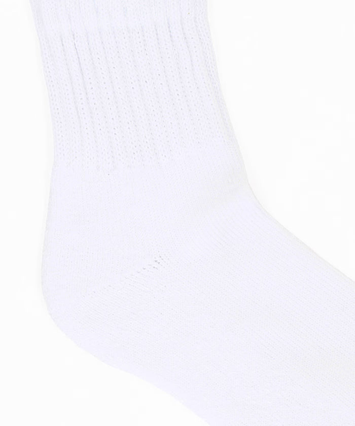 Sinking Plain White Quarter Socks (25.0-27.0cm compatible)