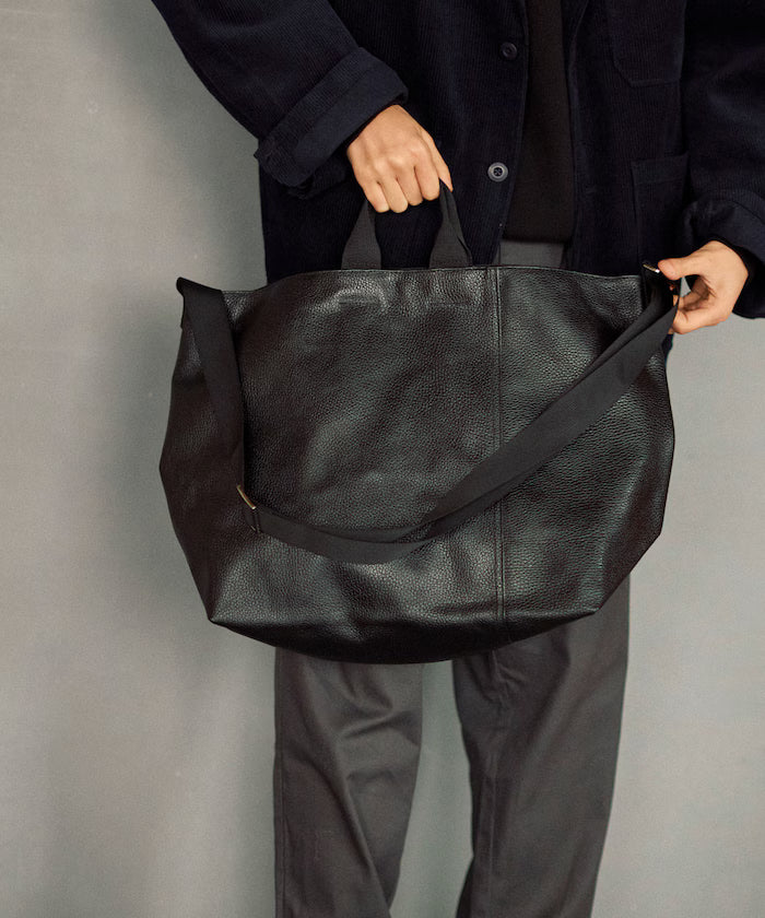 2WAY Leather Messenger Bag / 2WAY Leather Messenger Bag / Cowhide / Water-repellent leather