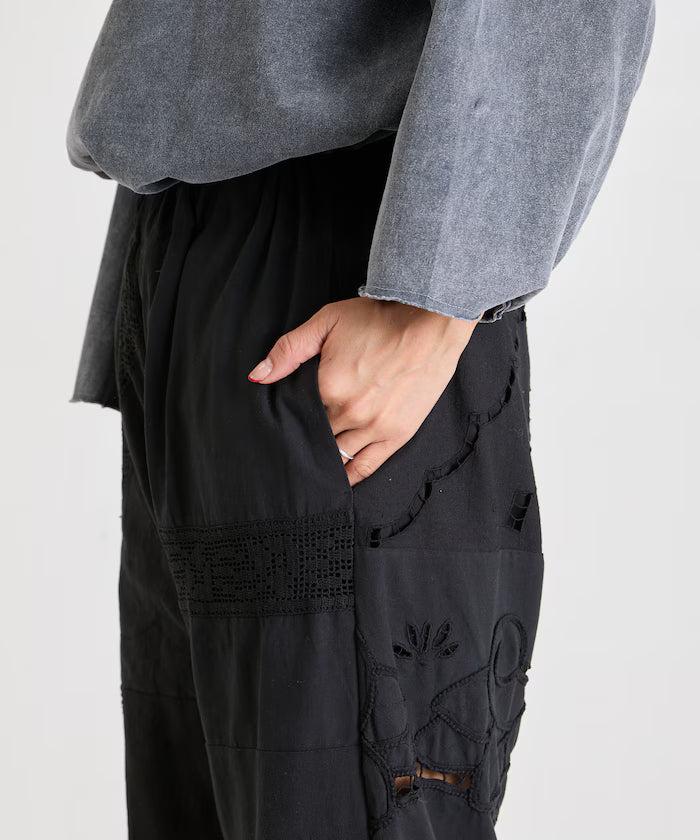 vintage lace tablecloth remake easy pants