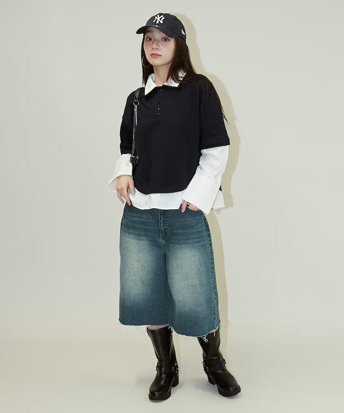 Shirt Layered Polo Top Limited Edition