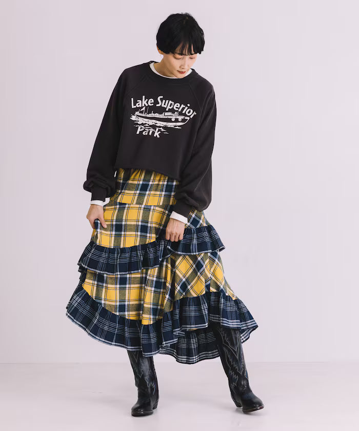 Grunge Cutoff Short Sweatshirt