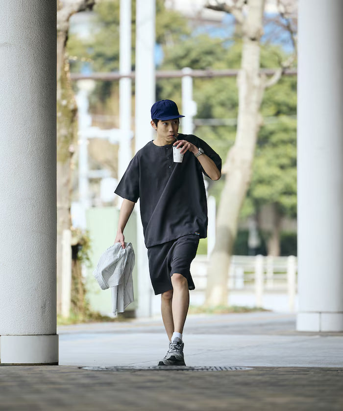 AiRide/Packable Setup/Henley Neck Pullover/Shorts/Packable/Quick-Drying/UVA Cut 【Limited Edition】