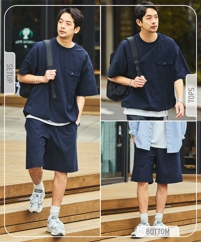 SOLOTEX Packable Short Sleeve Travel Set with Mini Bag Water-Absorbent and Quick-Drying