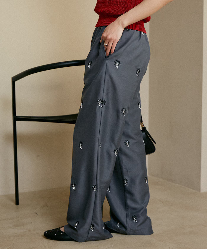 Total Beads Embroidery Easy Slacks Limited Release