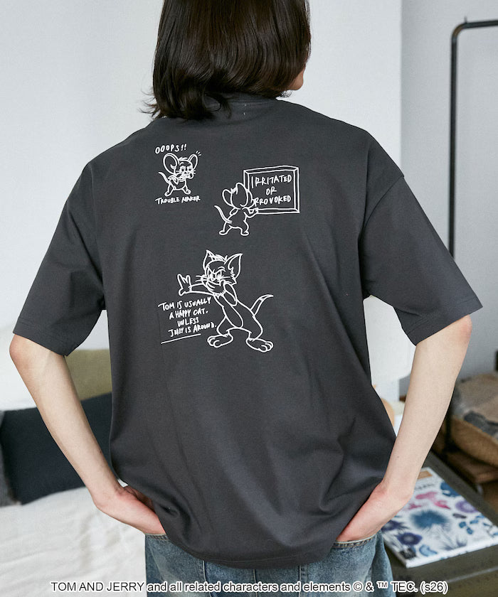<Functional Material> TOM AND JERRY Graphic T-Shirt Limited Edition