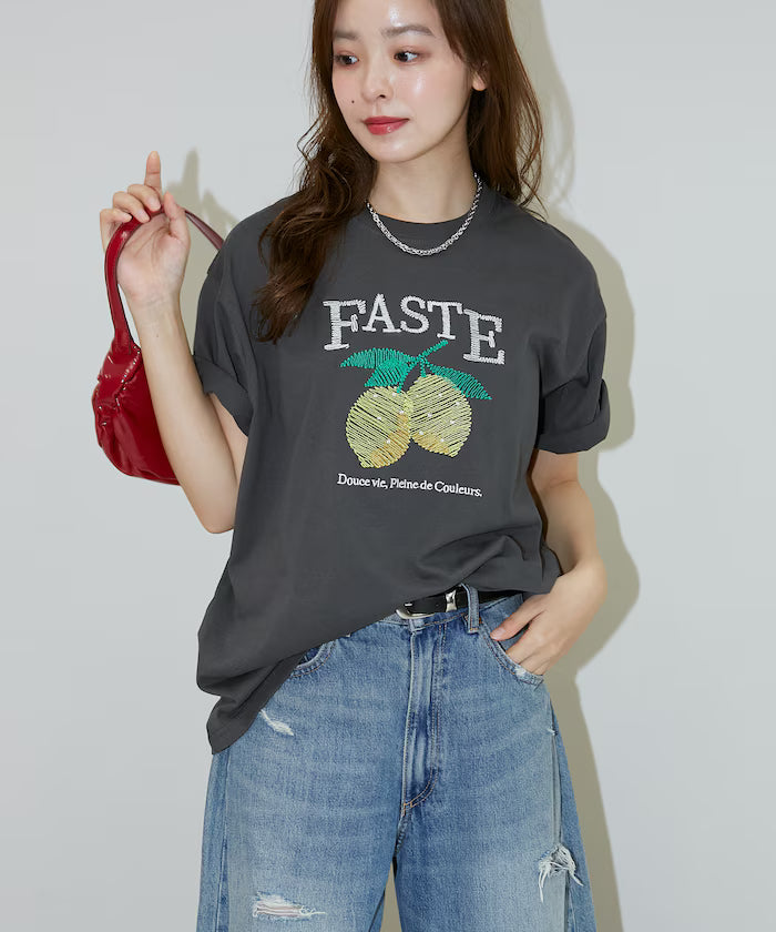 Lemon Embroidery T-shirt Limited Edition