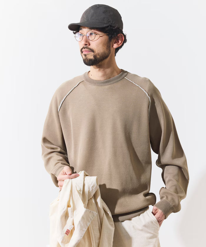 Cool Touch W Face Color Block Crew Neck Knit