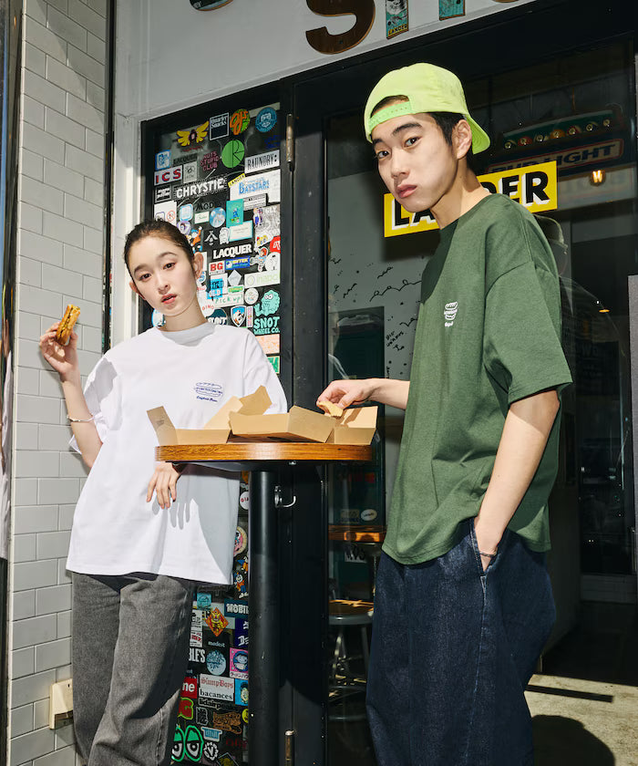 LANDER SANDWICHES×FREAK'S STORE/Lander Limited Edition Big Silhouette Back Print Crew Neck T-Shirt 【Limited Release】