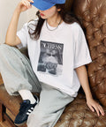 <Functional Material> MAGAZINE Cat Photo T-Shirt Limited Release