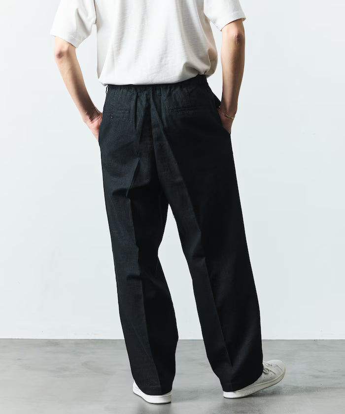LINEN COTTON EASY SLACKS [Compatible with Setup]