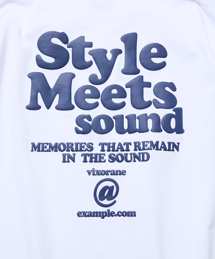 Big Silhouette Back Print Crew Neck T-Shirt / Style Meets 【Limited Edition】