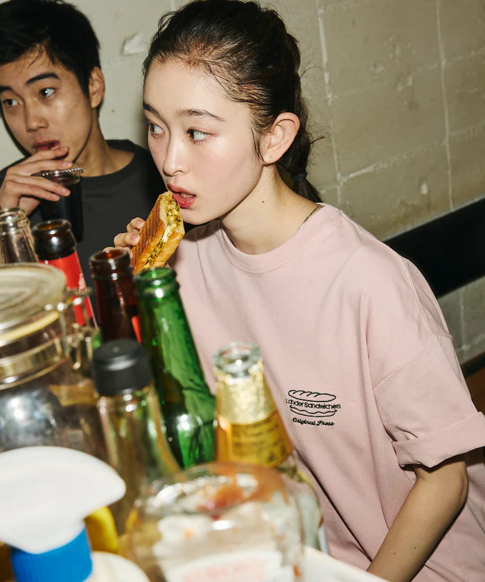 LANDER SANDWICHES×FREAK'S STORE/Lander Limited Edition Big Silhouette Back Print Crew Neck T-Shirt 【Limited Release】