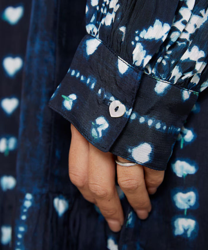 Shibori Print Tiered One Piece