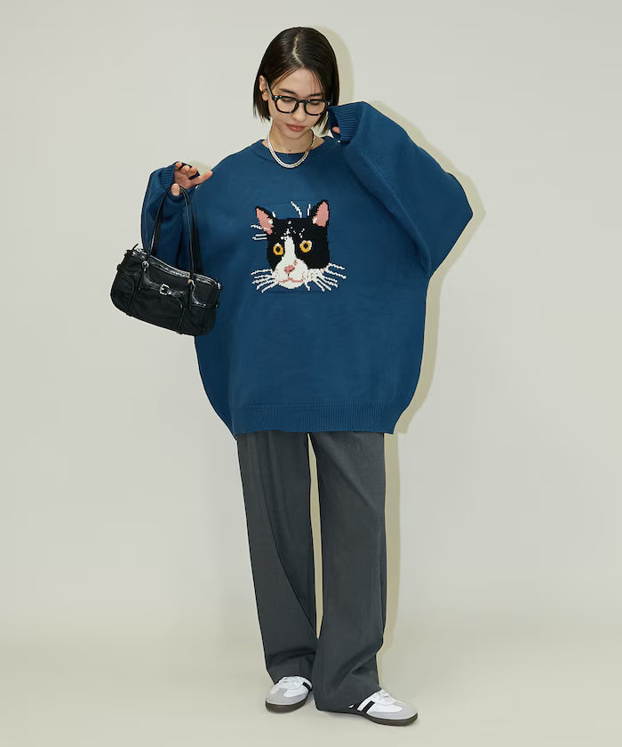 Various Cat Design Knit Limited Edition