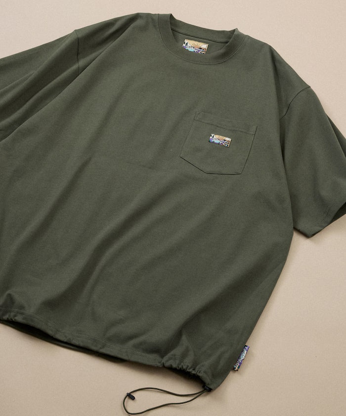 FREAK'S STORE for BEACH & FES Relax Fit One Point Logo Spindle Pocket T-shirt