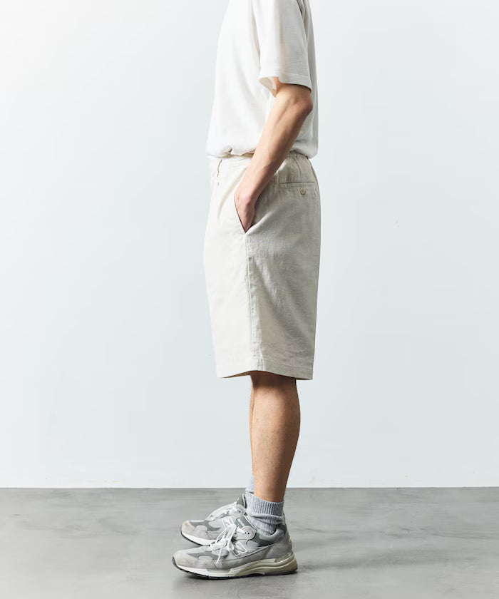 LINEN COTTON EASY SHORT PANTS