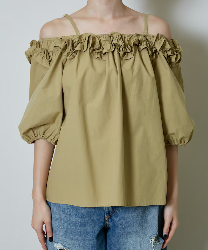 Frill Off-Shoulder Blouse Limited Edition