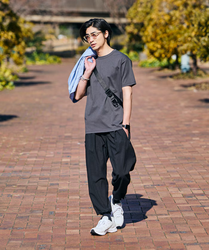 AiRide/Air Ride Semi-Wide Silhouette Cropped Easy Pants/Pocketable/Quick-Dry/UV Cut 【Limited Edition】