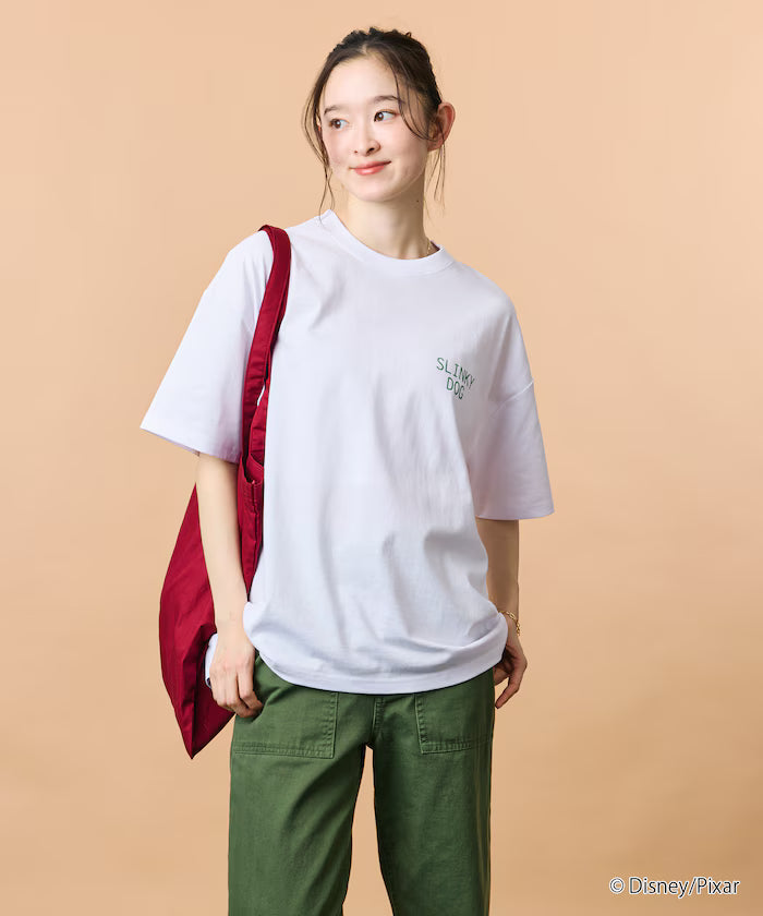 [TOY STORY] Exclusive Back Print Crew Neck T-Shirt / Slinky Dog [Limited Edition]