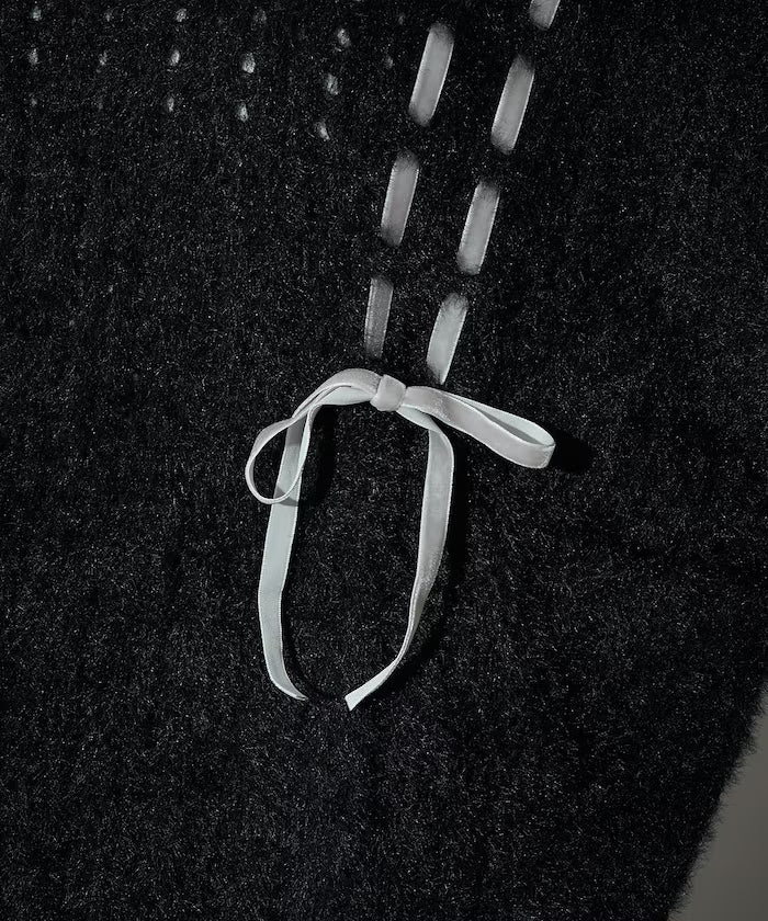 Velvet Ribbon Woven Feather Knit Limited Edition