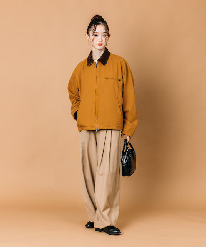 Big Silhouette Corduroy Switch Duck Blouson [Limited Edition]