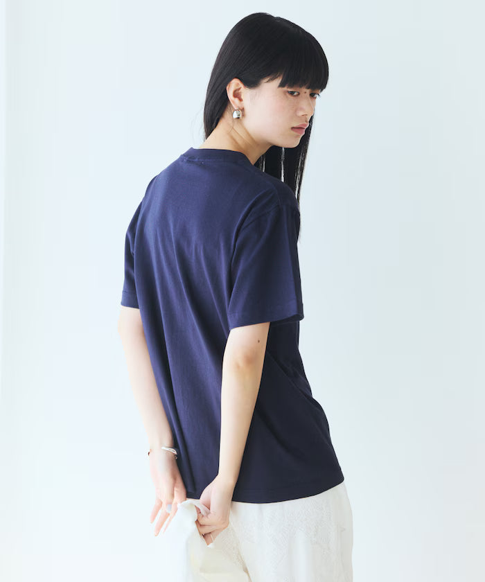 Comfortable Ribbon Print Crew Neck T-shirt