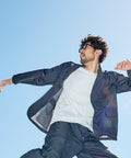 Ultra-Light Packable Nylon Travel Jacket - Charcoal