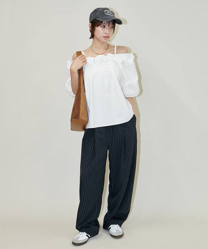 Frill Off-Shoulder Blouse Limited Edition