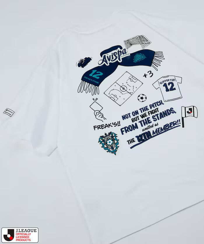 [Launch on May 15 at 12:00] J.LEAGUE × FREAK'S STORE Exclusive SUPPORTERS SHORT SLEEVE TEE [Avispa Fukuoka] - White