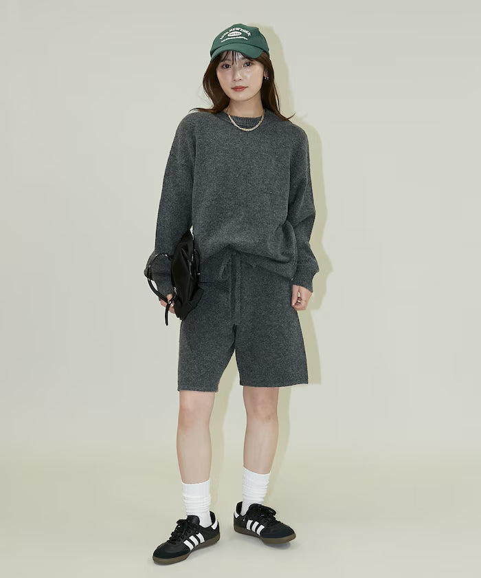 Knit Top Short Pants Set Up Limited Edition