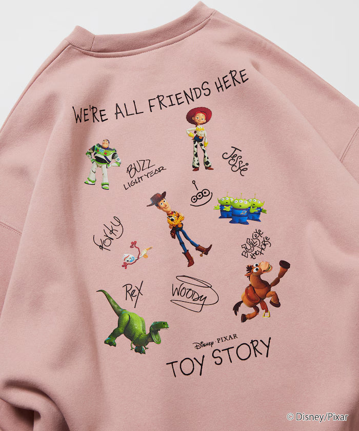 TOY STORY / Toy Story / Exclusive Back Print Crew Neck Sweat / RANDOM [Limited Edition] - Pink